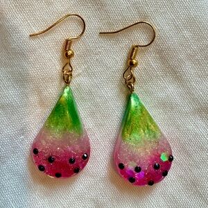🍉Watermelon Theme Teardrop Earrings 🍉